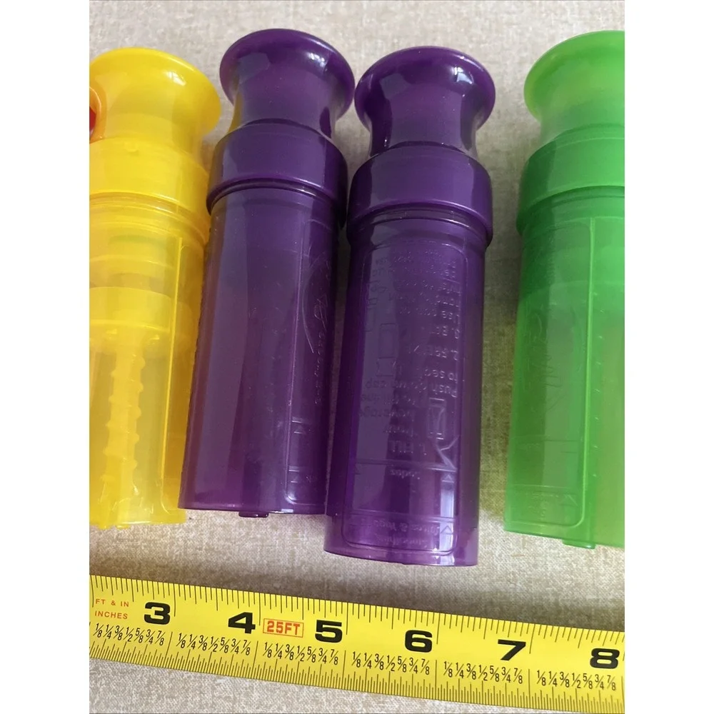 Vintage Twistix Push-Up Popsicle Ice Lolly Molds - Set of 7 Retro Rainbow NOS